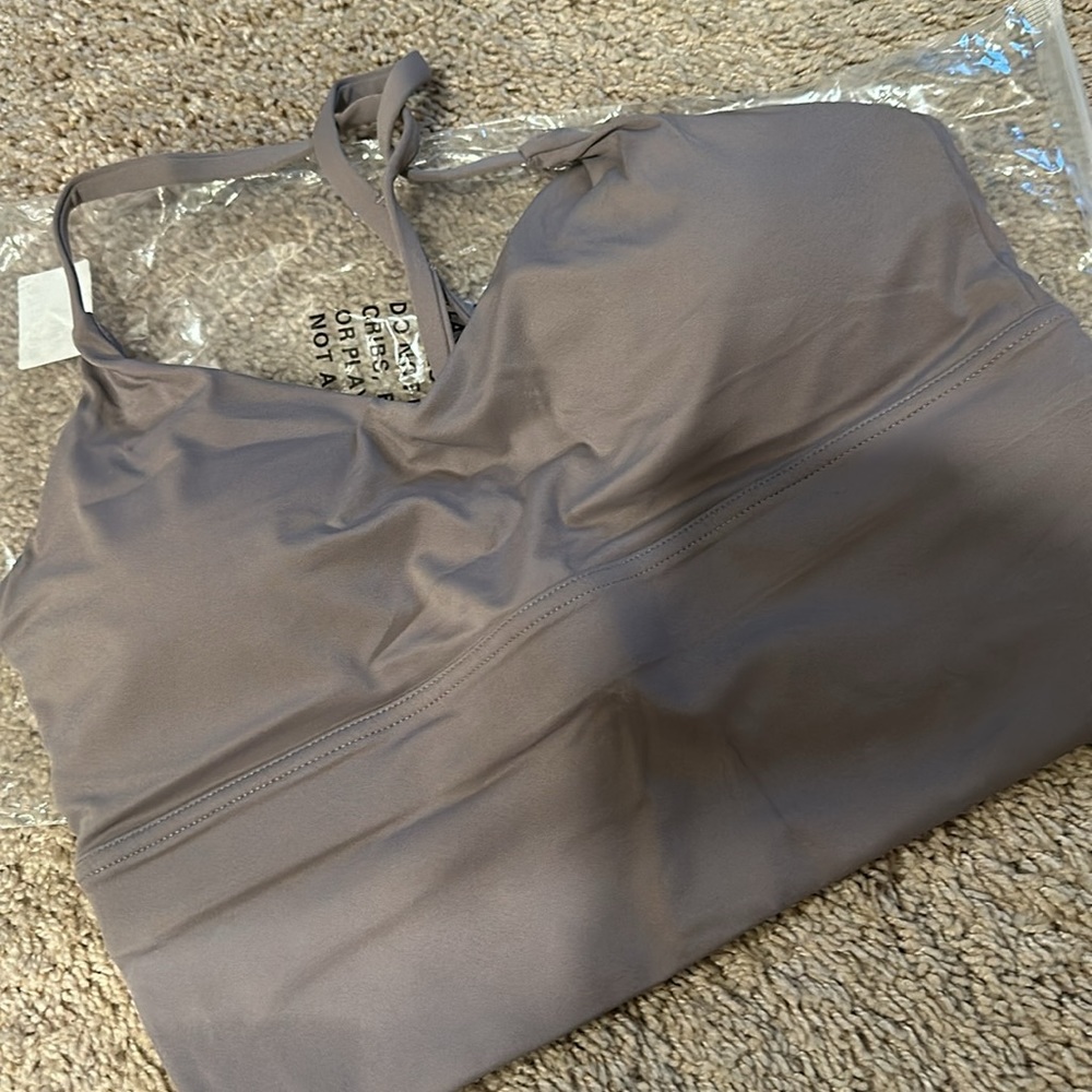 Sports bra  tank purple never worn